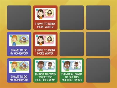 HAVE TO / NOT ALLOWED TO