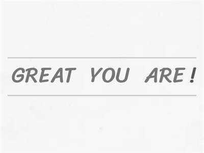 Put the sentences in the correct order!