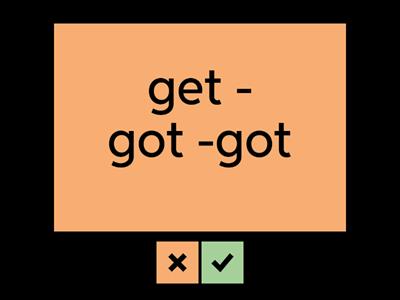 Неправильные глаголы