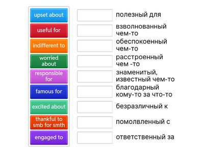 Adjectives with prepositions .Part 3-1