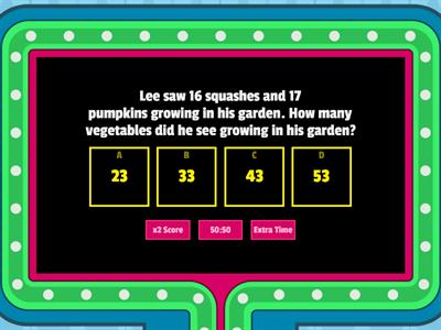 Addition and Subtraction Word Problems 