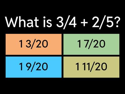 Adding and Subtracting Fractions