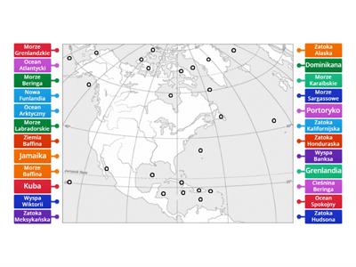 Ameryka Północna cz.1 (wody oblewające, wyspy)
