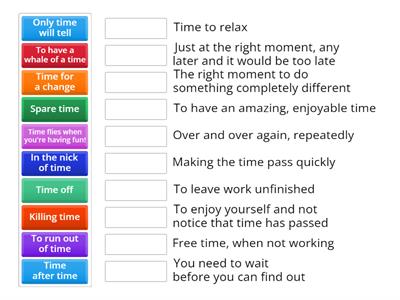 B1-B2 IDIOMS WITH TIME