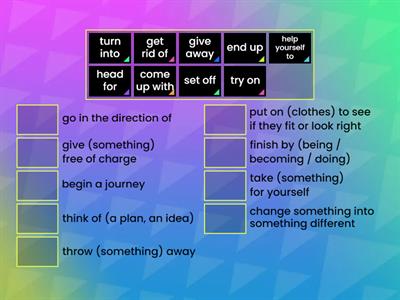 Phrasal verbs Money/First for Schools