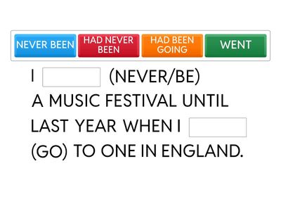 PAST PERFECT, PAST SIMPLE  OR PAST PERFECT CONTINUOS