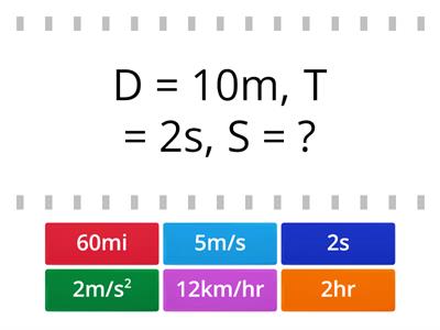 Calculating Speed and Acceleration