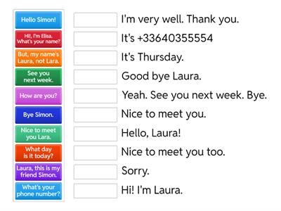 A0 A1+ - Meeting and greeting