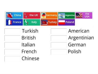 Countries and nationalities