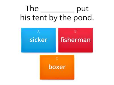 er suffixes - setence fill ins (89 and 86)