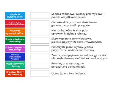 Geografia - Krajobrazy Polski