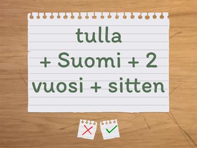 Imperfekti: olla, mennä, tulla