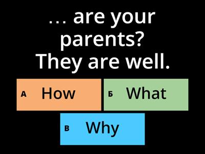 Elementary to be (questions)