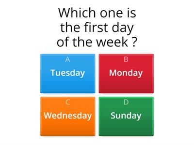 Days of the week and months of the year 