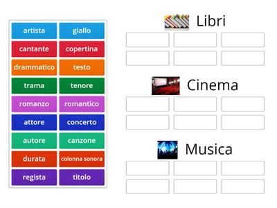 libri, cinema e musica