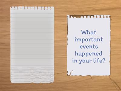 Past Simple Past Continuous SPEAKING