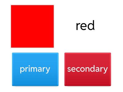 Primary and Secondary Colours