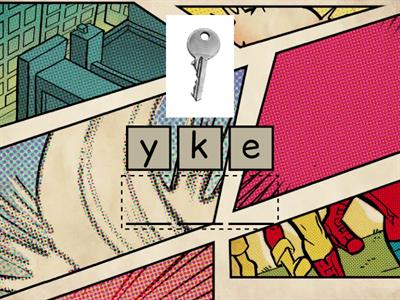 <ey> for /ee/ Word Unjumble