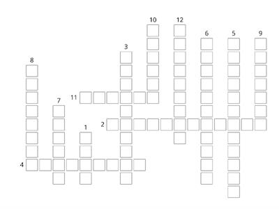 Year 9 Health - Term 2 - Drug Education - Crossword