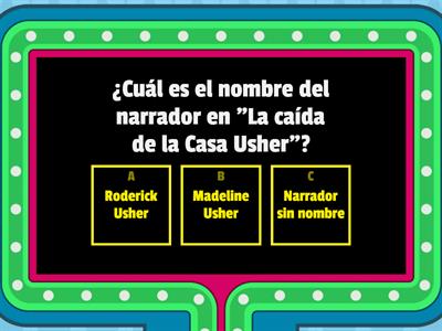 Preguntas de consolidación sobre "La caída de la Casa Usher"