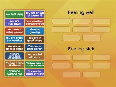 Health idioms 1