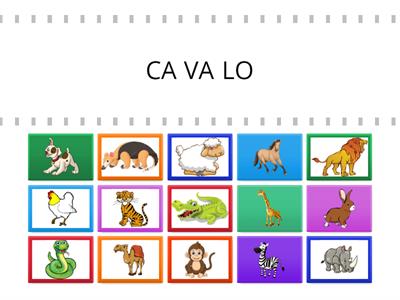 NOMES DE ANIMAIS