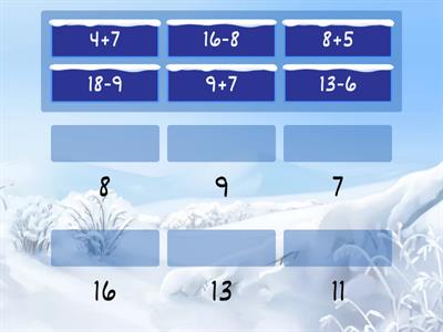 Сложение вычитание с переходом через 10