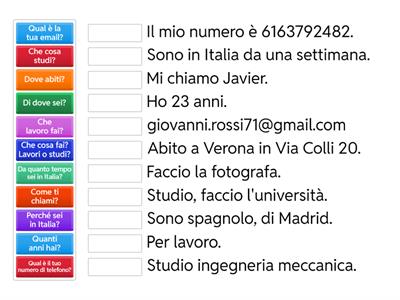 Ripasso domande di conoscenza