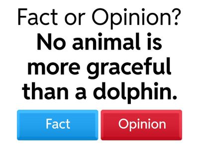 Fact Or Opinion Quiz