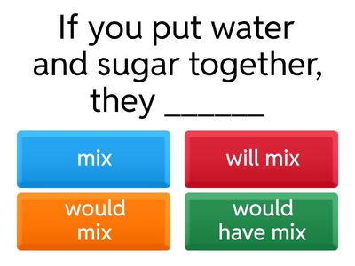 Zero, first, second, 3rd conditionals
