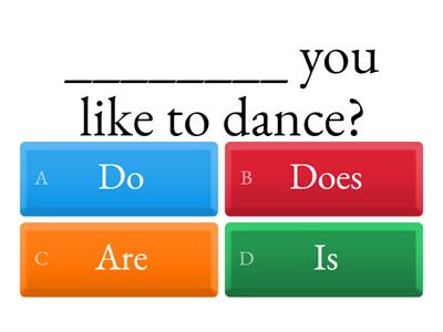 Simple Present - YES/NO questions (do, does, Is are Am)