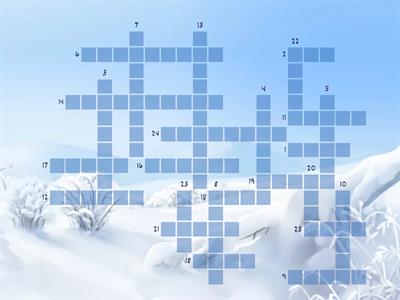 English 5 класс Animal world КРОССВОРД (25 слов)