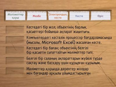 Деректер базасы