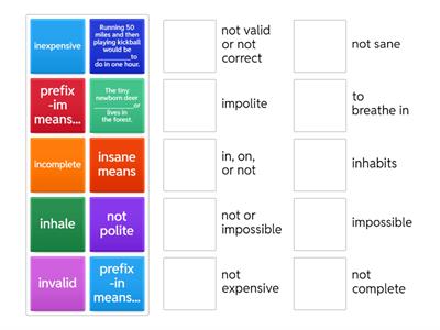 Prefix -in  and prefix-im