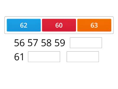 catene di numeri - inserisci i numeri mancanti (100)