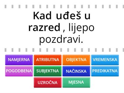 ZAVISNO SLOŽENE REČENICE