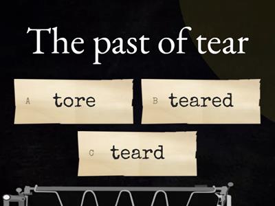 Irregular verbs Vs Regular verbs 