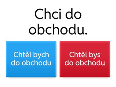 Oznamovací větu převeď do podmiňovacího způsobu