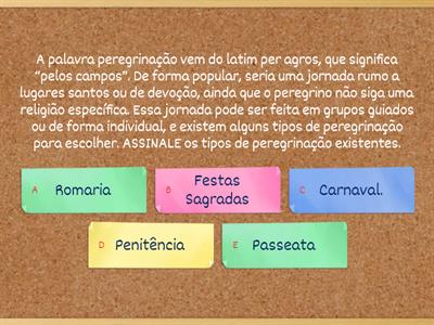 Quiz Ensino Religioso