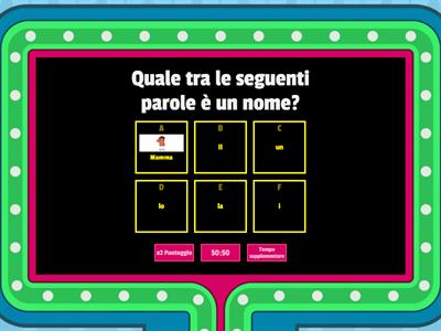 Italiano classe seconda analisi grammaticale