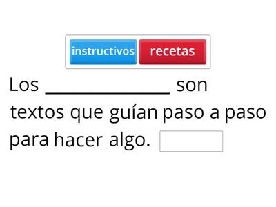  Los instructivos
