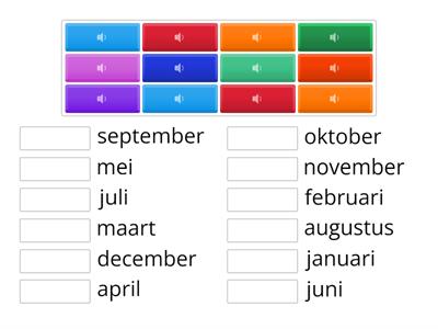 Maanden van het jaar
