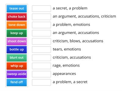 Match the collocations