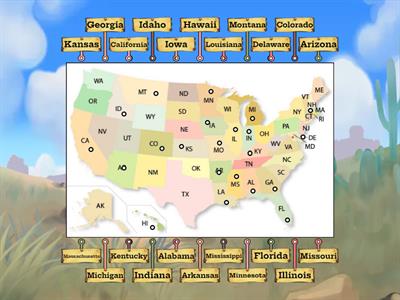 US state map - part 1