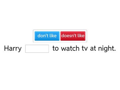 Simple Present - negative form