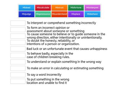 Prefix Mis- Match Up