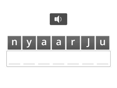 Literacy: Months spelling