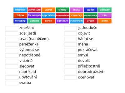 Vocab EF 2A - Cz