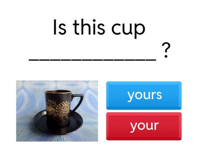 EU3 POSSESSIVE ADJECTIVE AND POSSESSIVE PRONOUN