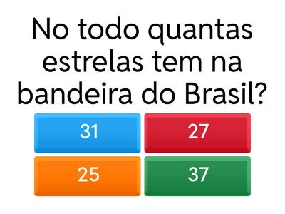 As estrelas da bandeira do Brasil
